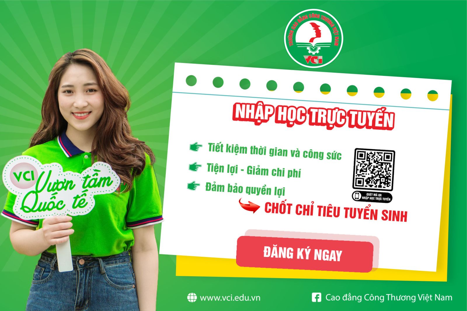 đăng ký nhập học online theo hình thức trực tuyến